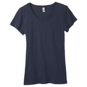 Bella Women's Camille Tissue Jersey T-Shirt - Dark/All Blue, Midnight