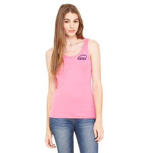 Custom Promotional Bella Women's Rachel Sheer Rib Longer-Length Tank - Dark/All
