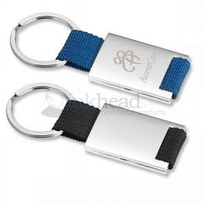 Rectangular Sterling Silver Key Ring 