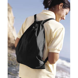 BAGedge Nylon Cinch Sack - Dark/All Black