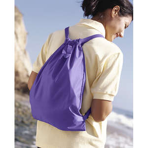 BAGedge Nylon Cinch Sack - Dark/All Purple