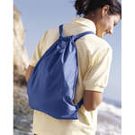 Custom Backpacks - BAGedge Nylon Cinch Sack - Dark/All