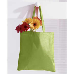 BAGedge 8 oz. Canvas Tote - Dark/All Green, Lime
