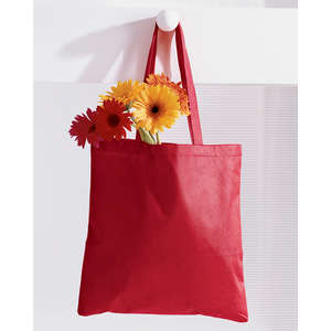 BAGedge 8 oz. Canvas Tote - Dark/All Red