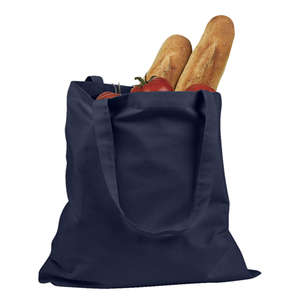 BAGedge 6 oz. Canvas Promo Tote - Dark/All Blue, Navy