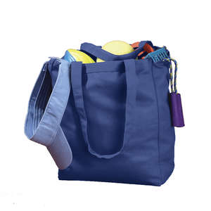 BAGedge 12 oz. Canvas Book Tote - Dark/All Blue, Royal