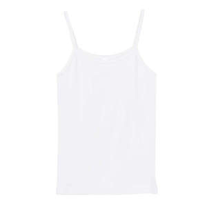 Custom Promotional Bella Women's 1x1 Baby Rib Spaghetti Strap Tank - White/Neutral