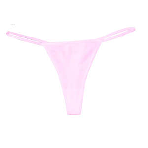 Bella Women's Cotton/Spandex Thong - Dark/Colors Pink