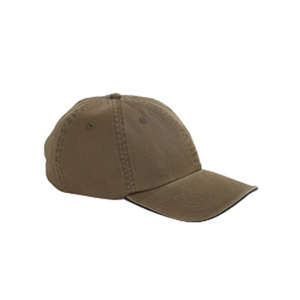 Big Accessories Washed Twill Sandwich Cap - Dark/All Olive/Black