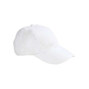 Big Accessories 6-Panel Brushed Twill Unstructured Cap - Dark/All White
