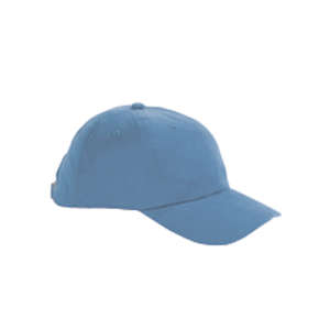 Big Accessories 6-Panel Brushed Twill Unstructured Cap - Dark/All Blue, Ice