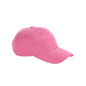 Big Accessories 6-Panel Brushed Twill Unstructured Cap - Dark/All Pink