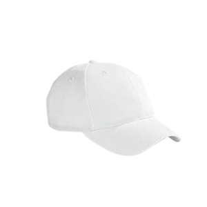 Big Accessories 6-Panel Brushed Twill Structured Cap - Dark/All White