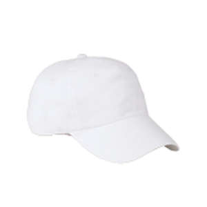 Big Accessories 6-Panel Washed Twill Low-Profile Cap - Dark/All White