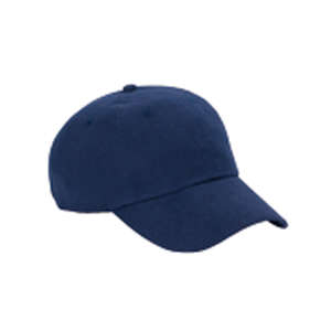 Big Accessories 6-Panel Washed Twill Low-Profile Cap - Dark/All Blue, Navy