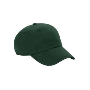 Big Accessories 6-Panel Washed Twill Low-Profile Cap - Dark/All Green, Dark