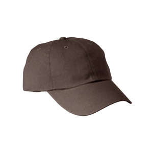 Big Accessories 6-Panel Washed Twill Low-Profile Cap - Dark/All Coffee