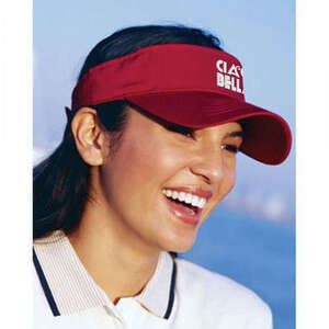 Custom Promotional Big Accessories Cotton Twill Visor - Dark/All