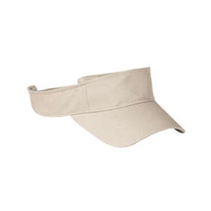Big Accessories Cotton Twill Visor - Dark/All Stone