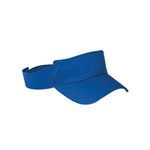Big Accessories Cotton Twill Visor - Dark/All Blue, Royal