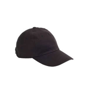 Big Accessories 5-Panel Brushed Twill Unstructured Cap - Dark/All Black