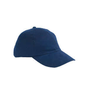 Big Accessories 5-Panel Brushed Twill Unstructured Cap - Dark/All Blue, Navy