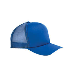 Big Accessories 5-Panel Trucker Cap - Dark/All Blue, Royal