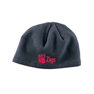 Custom Promotional Big Accessories Knit Fleece Beanie - Dark/All