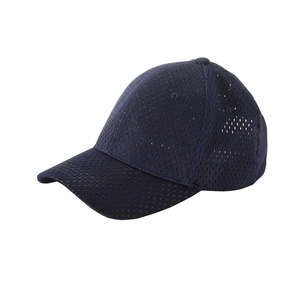 Big Accessories 6-Panel Structured Mesh Baseball Cap - Dark/All Blue, Navy