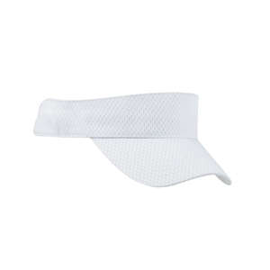 Big Accessories Mesh Sport Visor - Dark/All White