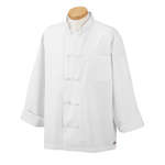 Logo Chef Wear - Dickies Chef Economy Chef Coat with Knot Buttons - White/Neutral