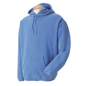 Comfort Colors Garment-Dyed Pullover Hoodie - Dark/All Blue, Flo