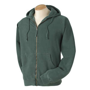 Comfort Colors Pigment-Dyed Full-Zip Hoodie - Dark/All Blue, Spruce