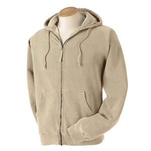 Comfort Colors Pigment-Dyed Full-Zip Hoodie - Dark/All Sandstone