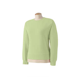 Comfort Colors Women's Garment-Dyed Wide-Band Fleece Crew - Dark/All Celadon