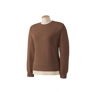 Comfort Colors Women's Garment-Dyed Wide-Band Fleece Crew - Dark/All Brown