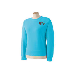 Custom Promotional Comfort Colors Women's Garment-Dyed Wide-Band Fleece Crew - Dark/All