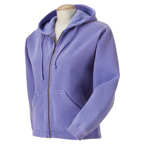 Comfort Colors Women's Garment-Dyed Full-Zip Hoodie - Dark/All Violet