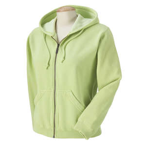 Comfort Colors Women's Garment-Dyed Full-Zip Hoodie - Dark/All Celadon