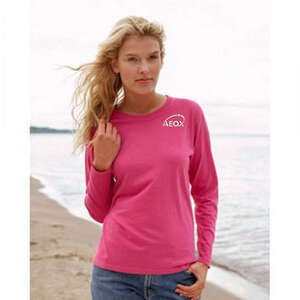 Custom Promotional Comfort Colors Women's 5.4 oz. Ringspun Garment-Dyed Long-Sleeve T-Shirt - Dark/All