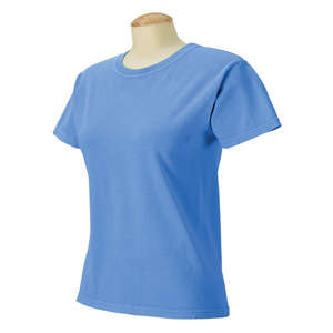 Comfort Colors Women's Ringspun Garment-Dyed T-Shirt - Dark/All Blue, Flo