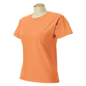 Comfort Colors Women's Ringspun Garment-Dyed T-Shirt - Dark/All Melon