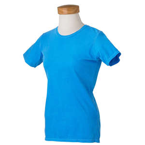 Comfort Colors Women's 4.8 oz. Ringspun Garment-Dyed T-Shirt - Dark/All Blue, Royal Caribe