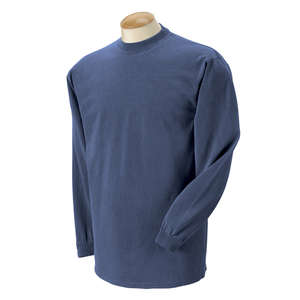Comfort Colors 6.1 oz. Garment-Dyed Long-Sleeve T-Shirt - Dark/All Blue, Navy