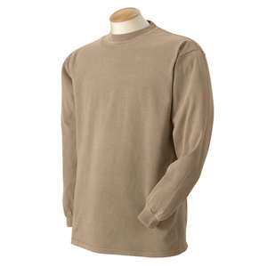 Comfort Colors 6.1 oz. Garment-Dyed Long-Sleeve T-Shirt - Dark/All Khaki