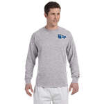 Logo Adult T-Shirts - Champion Long-Sleeve Tagless T-Shirt - Light/Heather