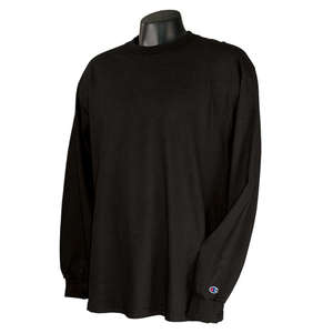 Champion Long-Sleeve Tagless T-Shirt - Dark/Colors Black
