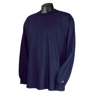 Champion Long-Sleeve Tagless T-Shirt - Dark/Colors Blue, Navy