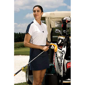 Custom Promotional Chestnut Hill Women's Piped Technical Performance Polo - Dark/All