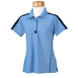 Chestnut Hill Women's Piped Technical Performance Polo - Dark/All Blue, Provence/Blue, Ink